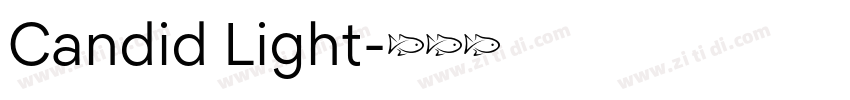 Candid Light字体转换